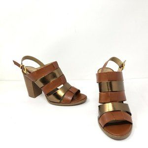 Kenneth Cole Women Sandal Open Toe Block Heel Brow